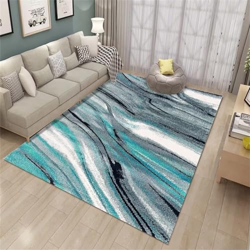 Tapis route tapis enfant chambre garcon bleu moderne 180x250cm