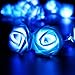 Produktbild ILOVEDIY 20 LED Rosen Lichterkette Blau Batteriebetrieben Innen Im Freien Beleuchtung für Garten Rasen Bar Verein Hochzeit Valentinstag Weihnachten