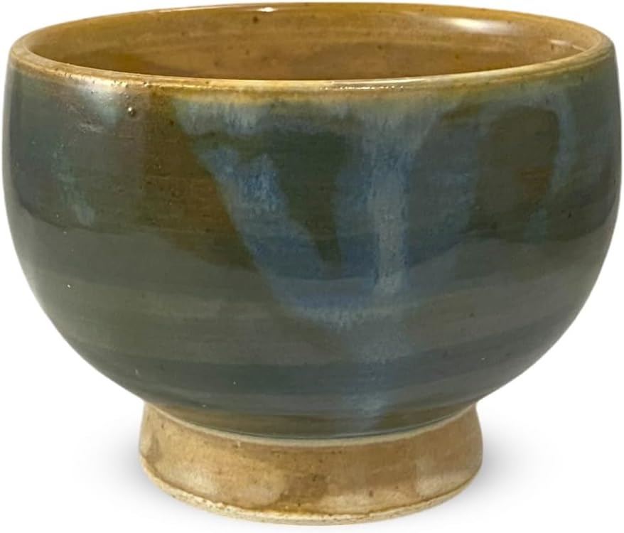 J-kitchens Hasamiyaki, Japanese Powdered Green Tea Bowl (Approx. 11.8 fl oz (350 cc), Japanese Powdered Green Tea Matcha Bowl, Diameter 4.2 x 3.1 inches (10.7 x 8 cm)