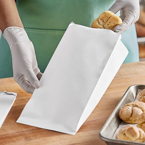 HOT BARGAINS Foil Lined Food Bags, 7 x 9 x 12 Inches, Pack of 1000, White, For Hot Food Service (1000)
