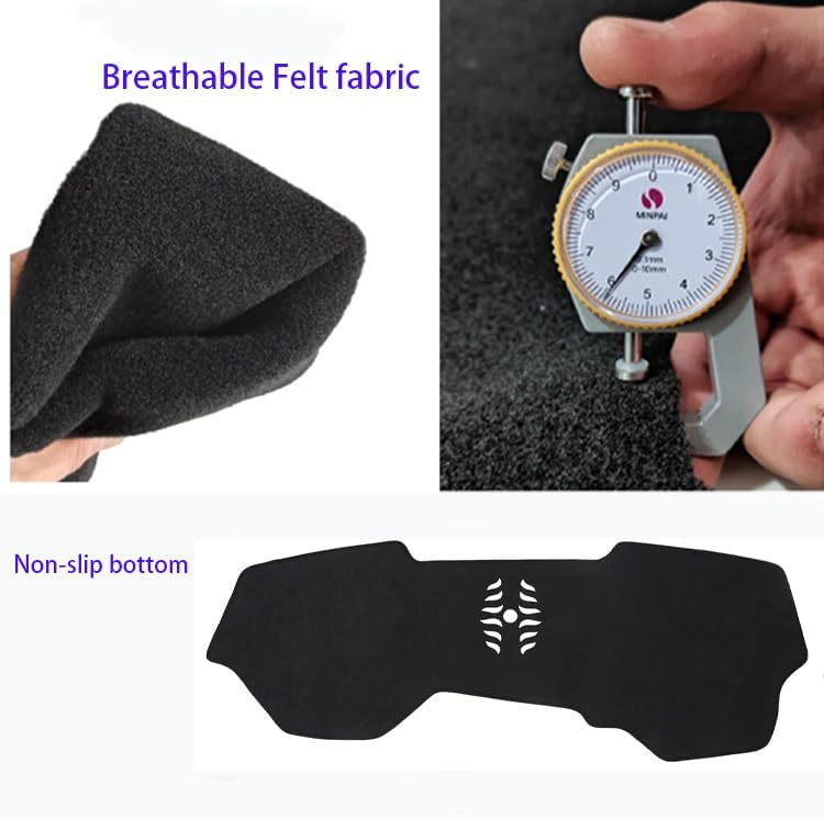 Dash Cover for BMW X3 2018-2024 & BWM X4 2019-2025(No HUD) Dashboard Cover Mat, Sunshade Non-Slip Center Console Sunshield Protector Mat Pad