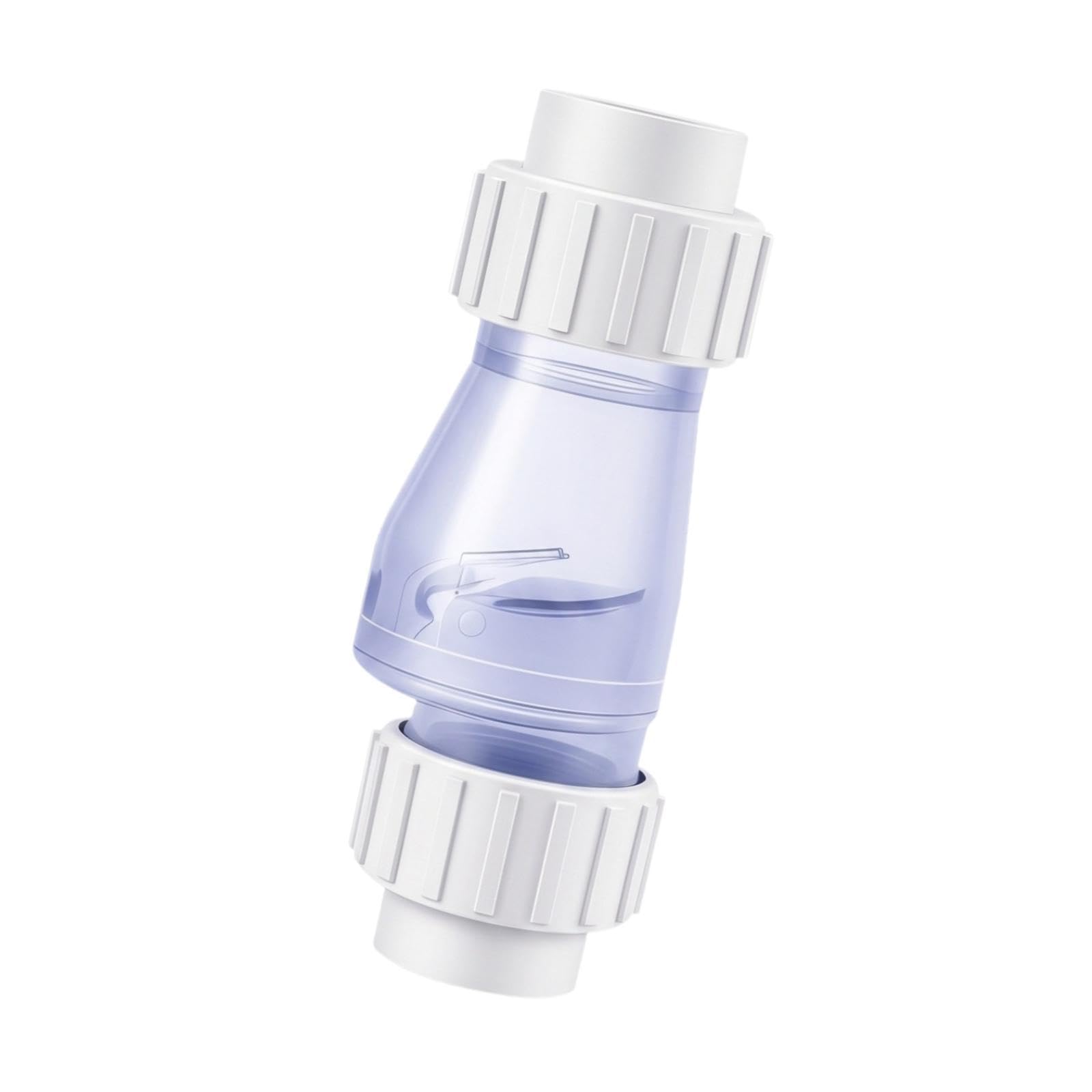 Válvula Antirretorno para Mangueras de Piscina, Conector Robusto Y de Alto Rendimiento, Accesorios Versátiles, Repuestos, PVC, Transparente, 2 Inch