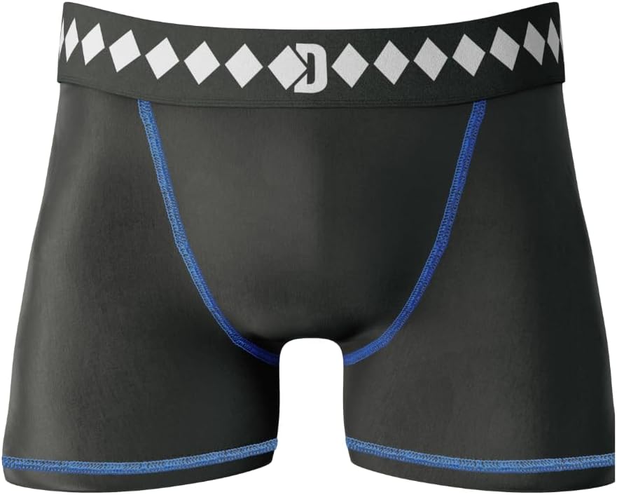 Compression Shorts with Built-in Jock Strap Supporter with Athletic Cup Pocket for Sports