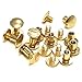 10 pack 1/4" Brass Plated Gold Chicago Screws Leather Repair Screw Post Fastener