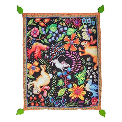 FUZZU Interactive Cat Toys for Indoor Cats Catnip Toy, Sweet Spot Kitty Carpet Interactive Cat Play Mat Rug, Gift for Cat Owners, Refillable with U.S. Grown Certified Organic Catnip Cover