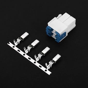 HURRISE 4 Pin Radio Power Cable Connector for IC-7000 IC-7600 TS-480 - Durable & Portable Design with High Compatibility