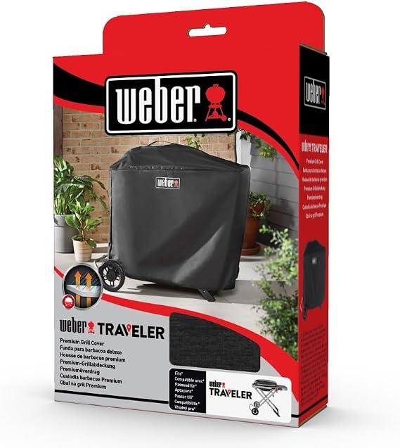 Weberウェーバー バーベキュー コンロ BBQ ポータブルガスグリル WEBER TRAVELER 専用グリルカバー日本正規品 2年保証