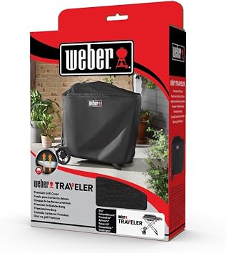Weberウェーバー バーベキュー コンロ BBQ ポータブルガスグリル WEBER TRAVELER 専用グリルカバー日本正規品 2年保証