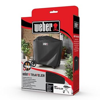 新品 Weber Traveler ステルスエディション+18430カバーSet
