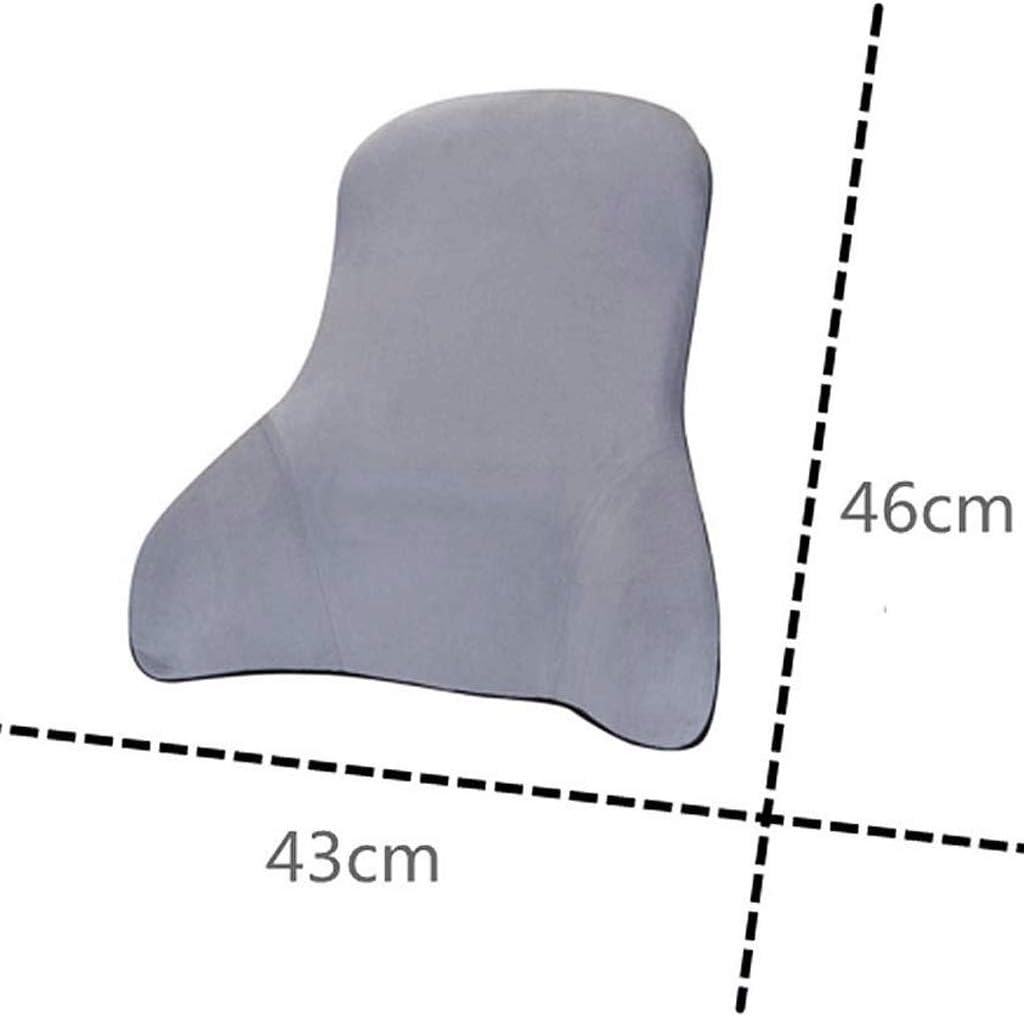 Lumbar Pillow-Car Waist Memory Foam Cushion Lumbar Cushion Car Back Cushion Waist Short Plush Lumbar(Gray)