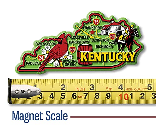 Imán decorativo Kentucky verde de 4.6x2.3 pulgadas miniatura 2