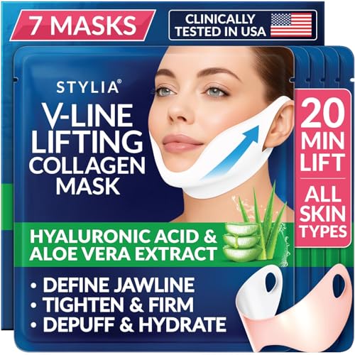 Stylia V Line Lifting Collagen Mask - Lift, Firm & Contour Jawlin...