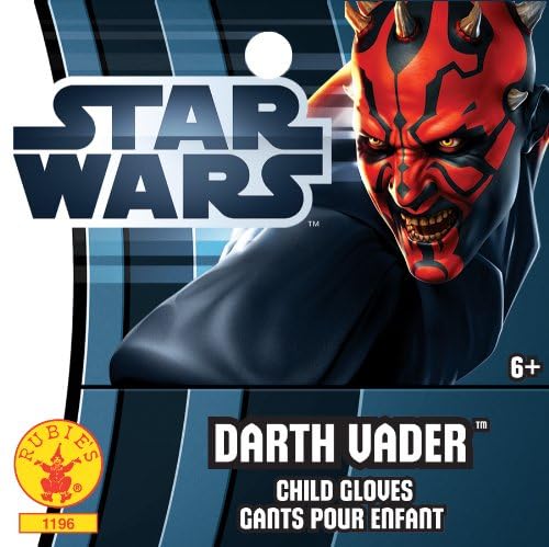 Rubie’s Official Disney Star Wars Darth Vader-Stulpenhandschuhe für Kinder, Einheitsgröße Halloween