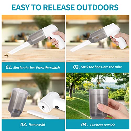 Vacuum Bug Catcher Spider And Insect Traps Catcher With Usb Rechargeable Bug Pest Control,Insects And Handheld Bug Catcher With Brush Head Fluke For Stink Bug,Beetle,White Pest Suction Trap #TOP1