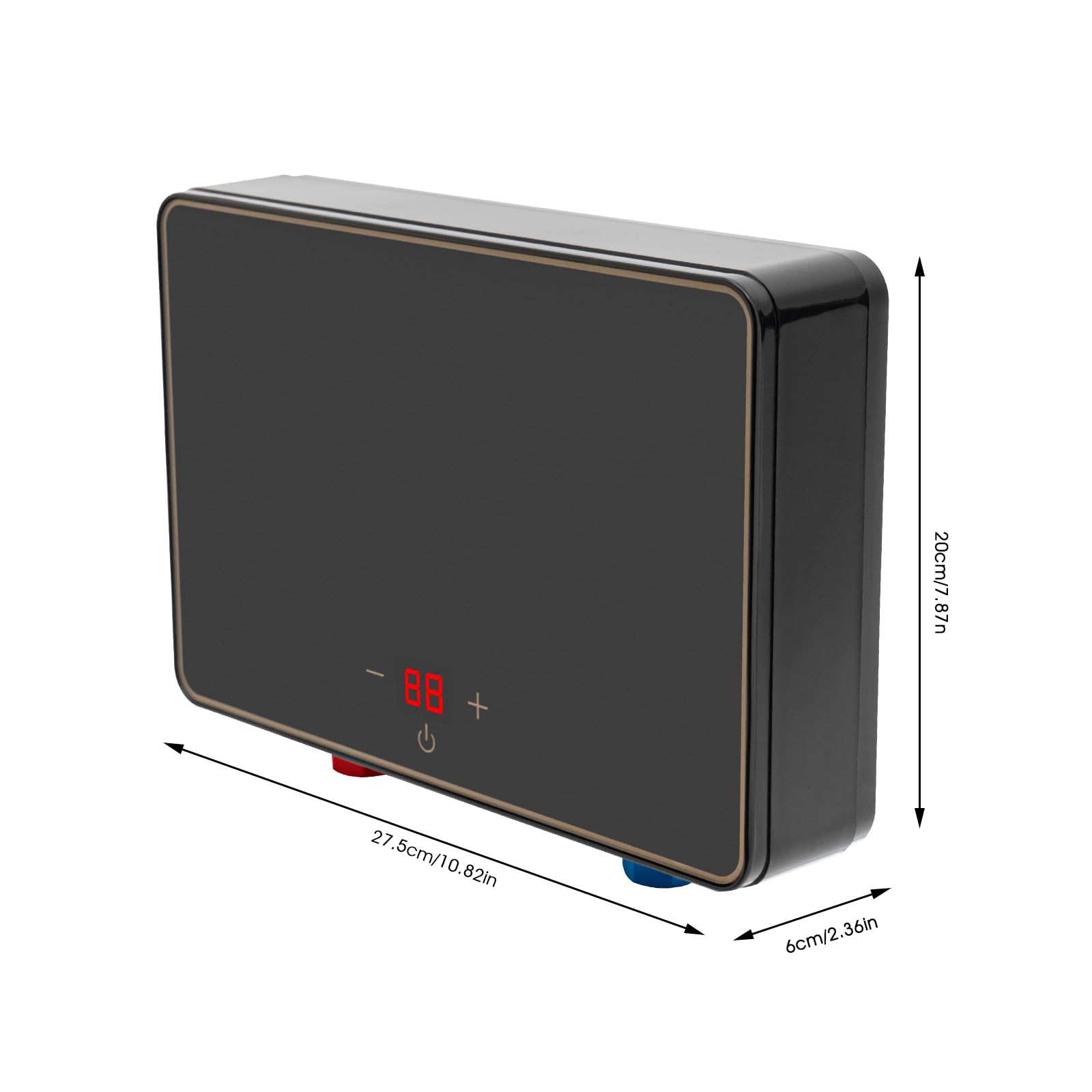Scaldabagno elettrico senza serbatoio, mini scaldabagno istantaneo, scaldabagno elettrico istantaneo 220V 3.5KW-5.5KW