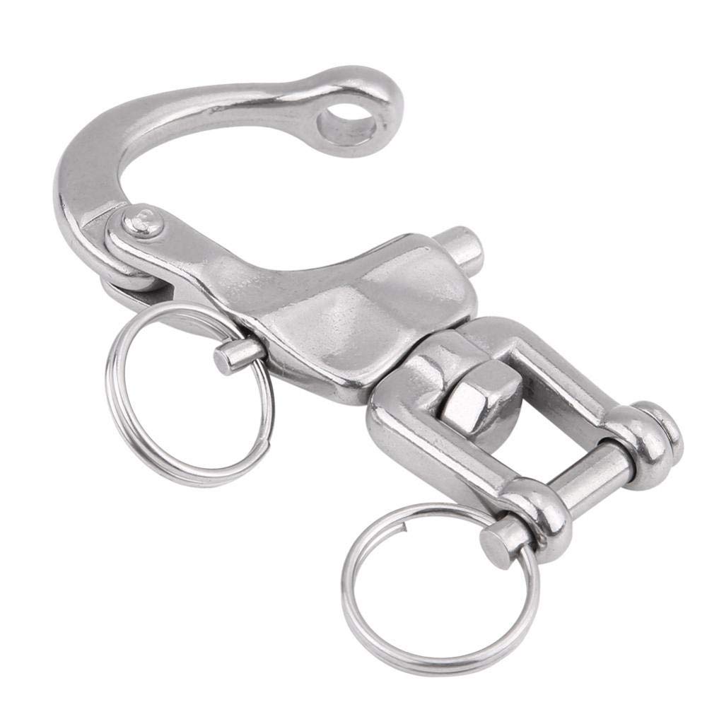Grillo girevole in acciaio inossidabile, grillo girevole in acciaio inossidabile 316 con moschettone per spinnaker per barche a vela Halyard(70mm)