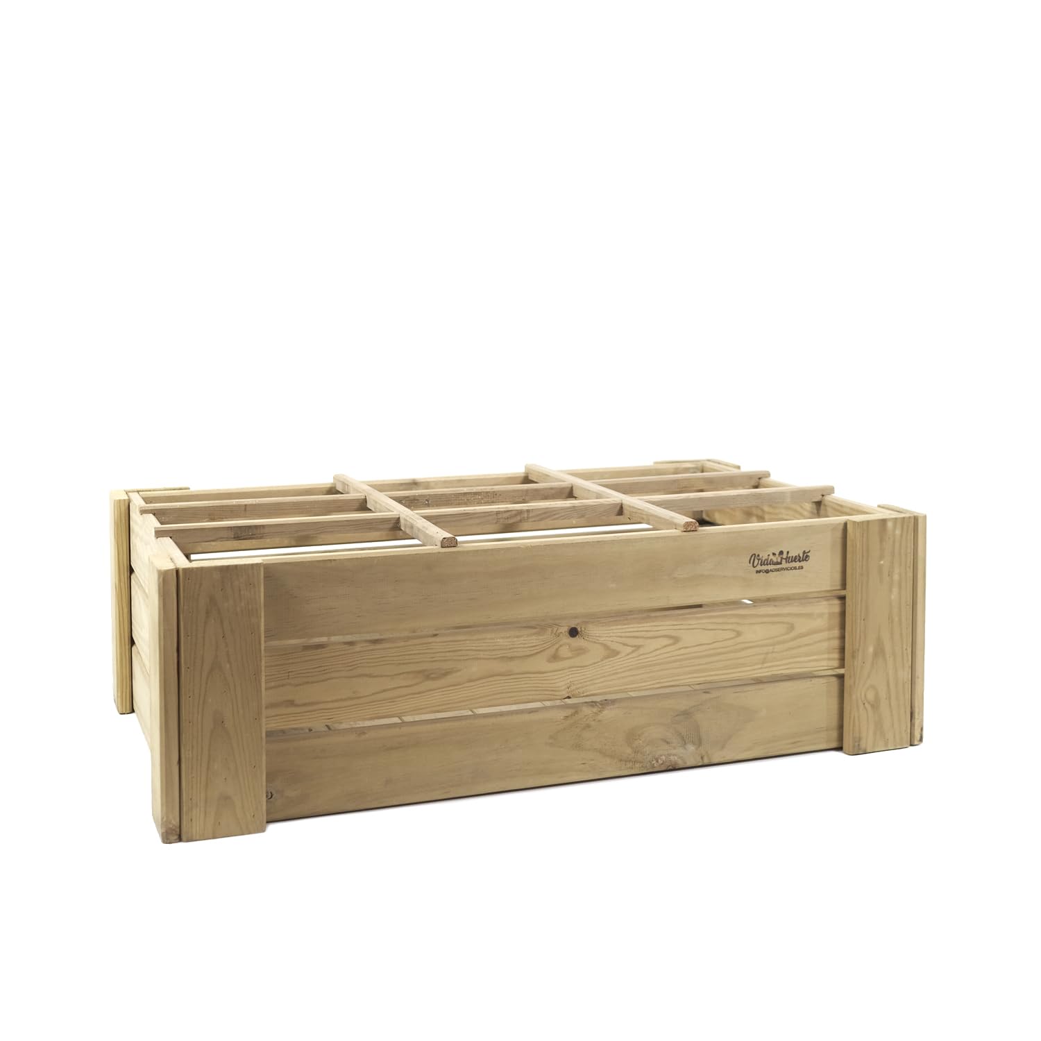 Mesa de Cultivo (Huerto Urbano) sin Patas, con Suelo y separadores 60x100x27 cm
