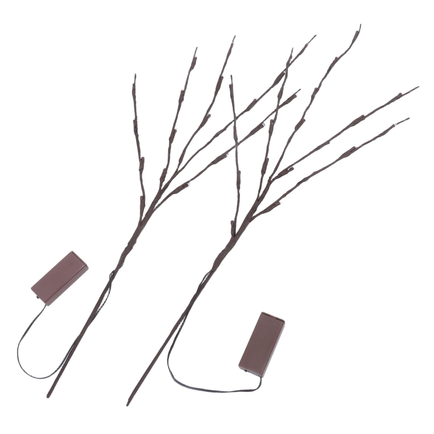 Cabilock 2Pcs Decorative Tree Branch LED Lamp Warm White White Table Light Home Indoor Outdoor Decoration for Living Night Light Use