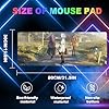 Anime Mouse Pad, Water Resist Keyboard Pad,Mouse Pads with Non-Slip Rubber Base,Office Computer Key Board Mousepad Computer Keyboard Mousepads Mat 800 x 300mm / 31.5×11.8 inches (Frieren C) - Image 2