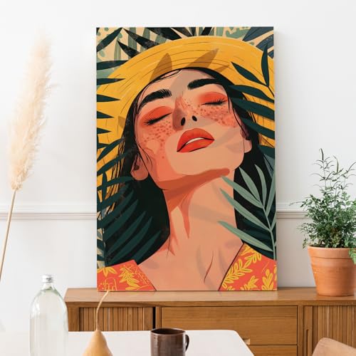 Image of PAPER PLANE DESIGN Modern Art Canvas Gallery Wrap Painting | Eclectic Modern Art Theme | Wall Art for Living Room, Bedroom, and Office Decor | Size 20 In x 30 In. (E)