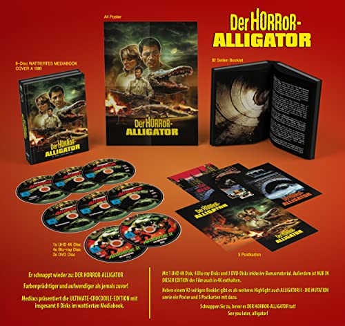 Der Horror-Aligator – 4K Mediabook A (UHD + Blu-ray Disc + Bonus Blu-ray + DVD)