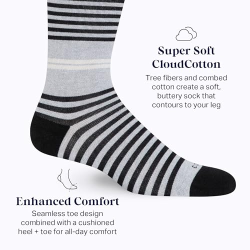Comrad CloudCotton Knee High Socks - 15-20mmHg Graduated Compression Socks - Combed Cotton Support Socks4