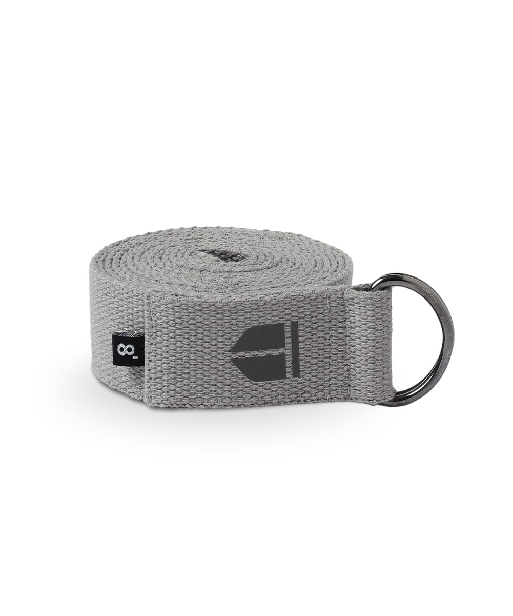 TEGO Prana Yoga Strap | 100% Cotton Stretch Strap with Zinc Buckle | Flexibility & Pose Support | Vegan-Friendly | 8 ft / 10 ft Yoga Belt-image-25