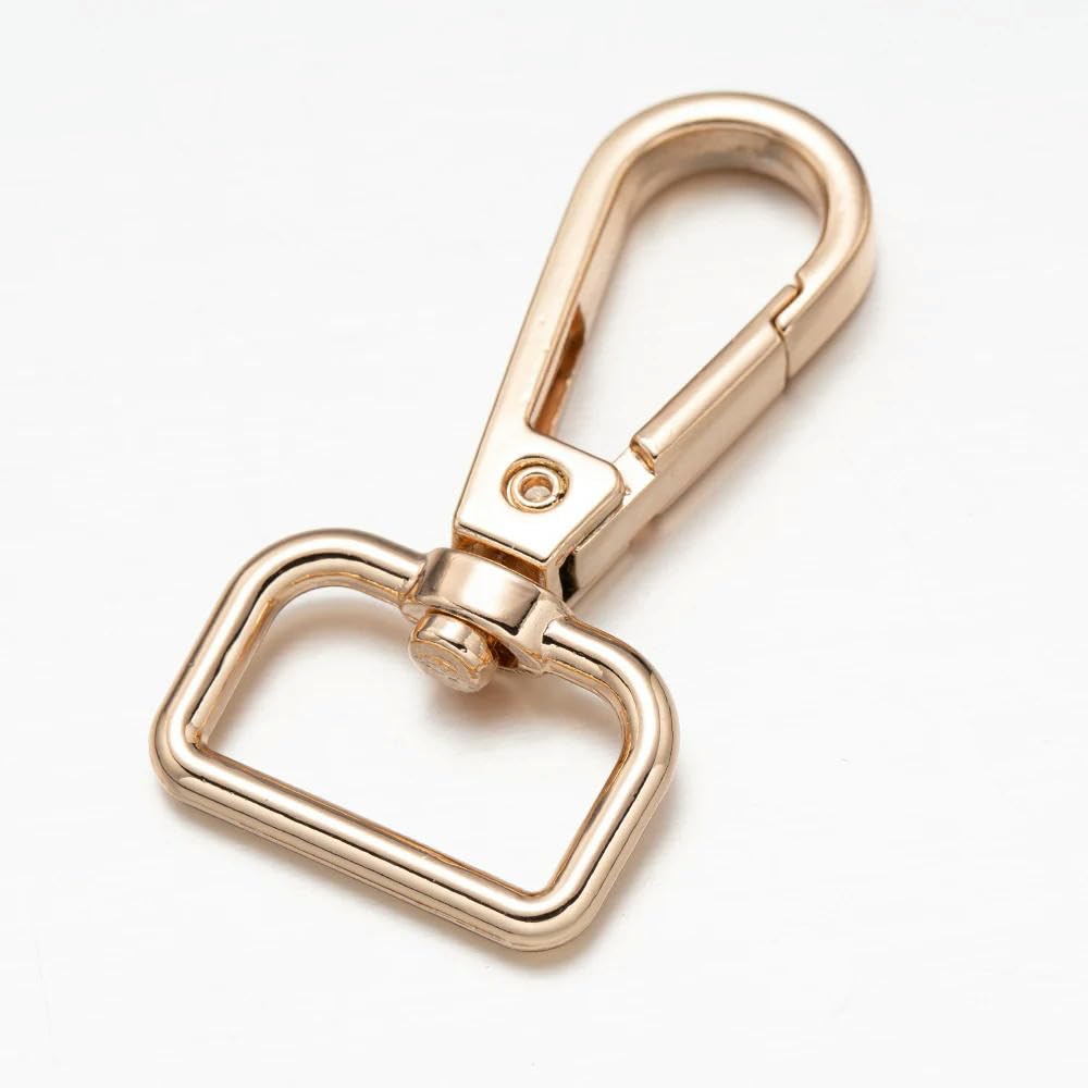 Set Da 3 Portachiavi In Ottone Dorato Con Moschettone E Chiusura A Vite – Ideali Per Borse, Chiavi E Piccoli Accessori