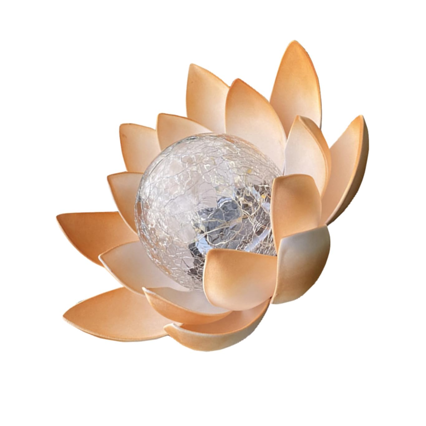 Lámpara Decorativa Solar de Loto LED 0, 1 W EVA ABS Vidrio para Jardín