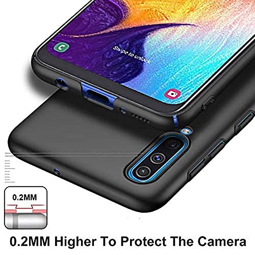 Image of Mobile Back Cover Case for Samsung Galaxy A50 I A50S, Sm-A505F /Ds, Sm-A505Fn /Ds, Sm-A505Gn /Ds (Silicone Case|CameraProtection|Black SC1510)