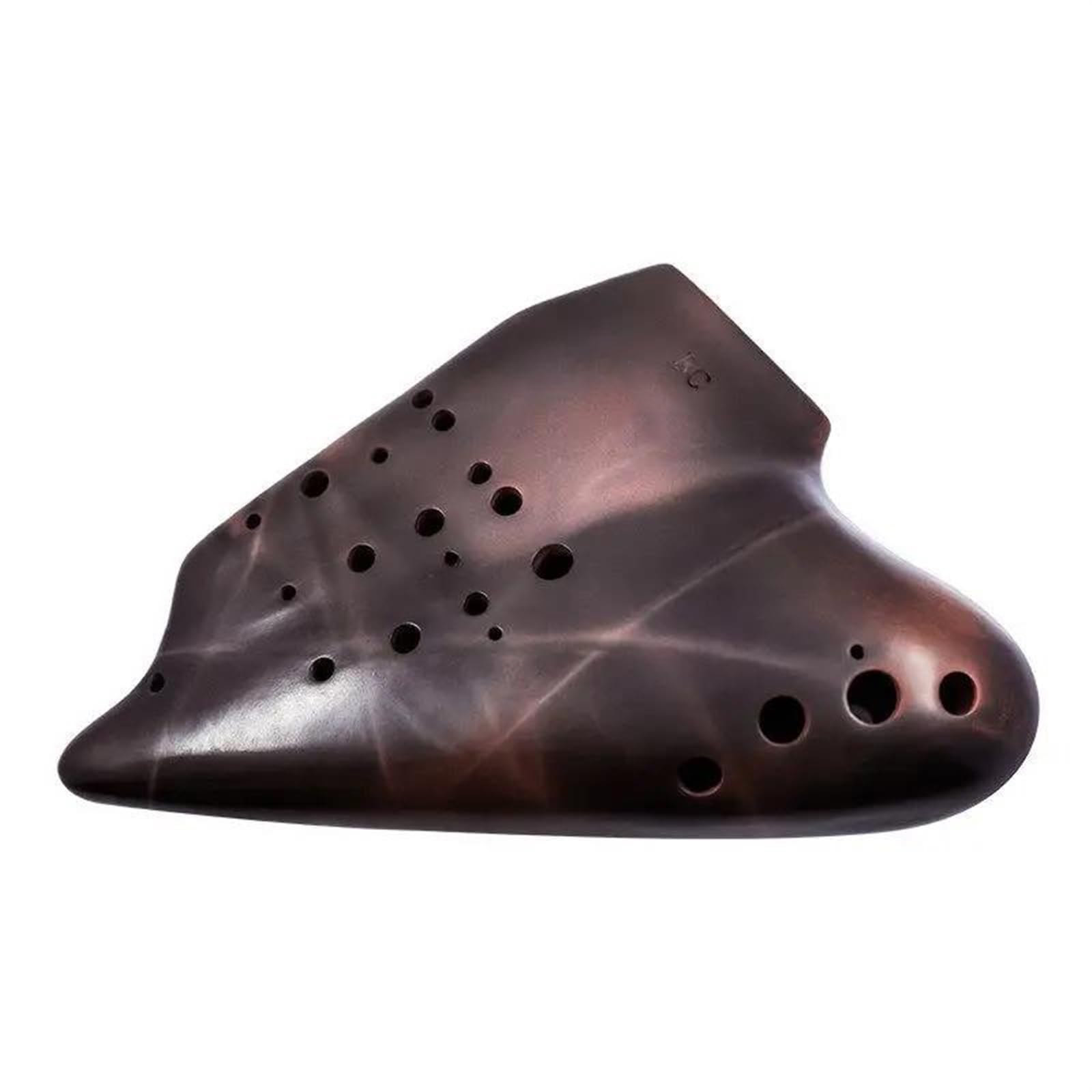 Ocarina para principiantes Ocarinas De Cerámica Instrumentos Ocarina Triple Instrumentos Musicales Ocarina Ahumada De Tres Tubos(BC bass C)