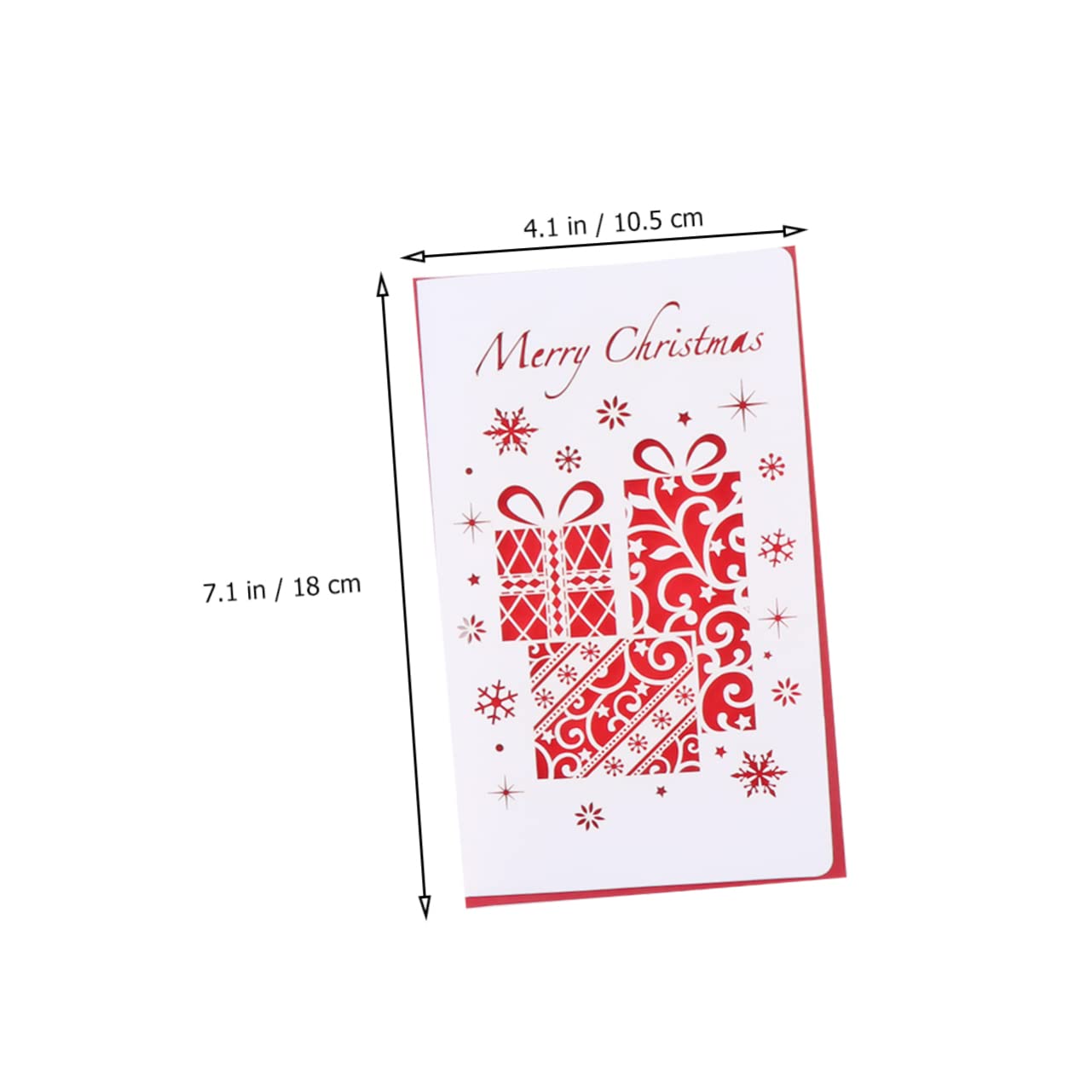 STOBOK 18 Stk Weihnachtskarten Weihnachtsfeier Gefallen 3d-einladungskarten Popup-notizkarten Weihnachts-popup-karten Weihnachtsgrußkarte Feiertagsgrußkarte Wunschkarten Segenskarte Rot