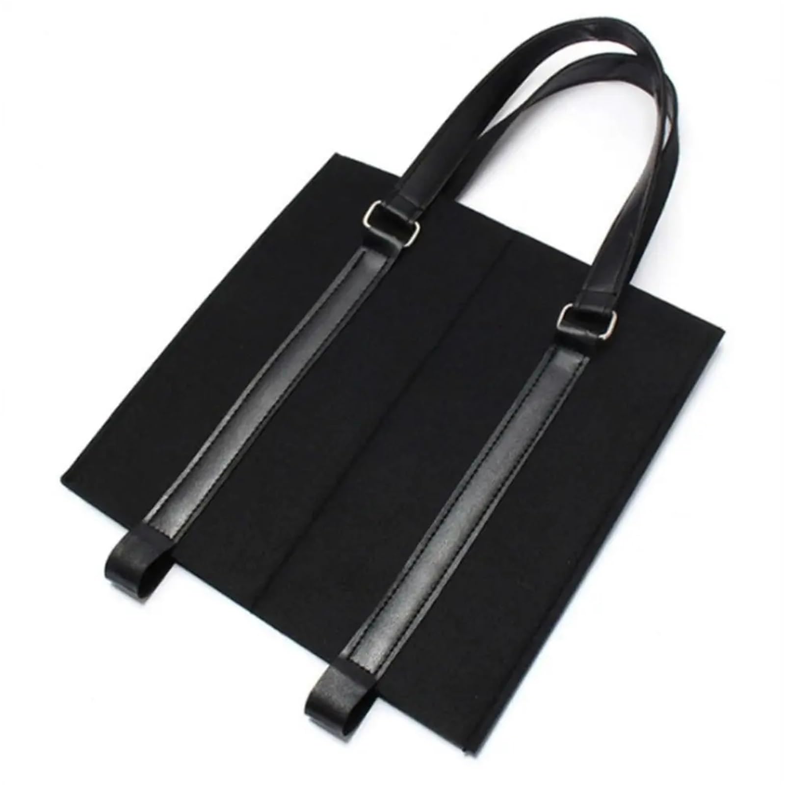 1 Borsa con Manico | Design leggero in feltro for picnic, barbecue o spiaggia(Blackdouble)