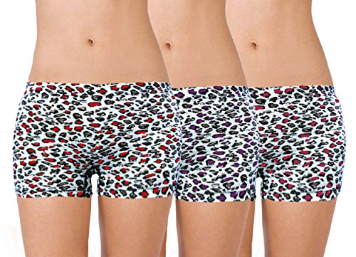 Image of Selfcare Women Soft Cotton Sinker Mid Waist Boyshorts Panties with Concealed Elastic Panel Pack of 3