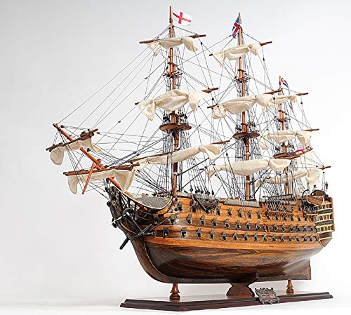 Amazon | 帆船模型 完成品 木製 37インチ HMS ヴィクトリー号 HMS 