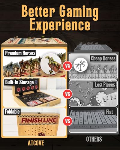 Juego de Mesa Horse Racing de 22 Pulgadas Plegable miniatura 3