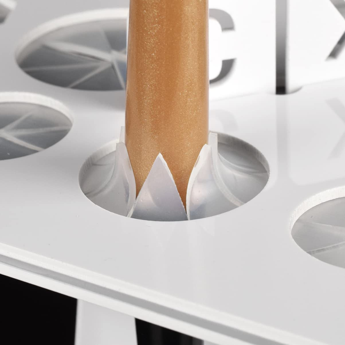 FRCOLOR 3pezzi Supporto Per Asciugatura Pennelli Makeup Con Organizer Bianco Per Pennelli Cosmetici Facile Da Montare e Pulire Design Leggero e Resistente