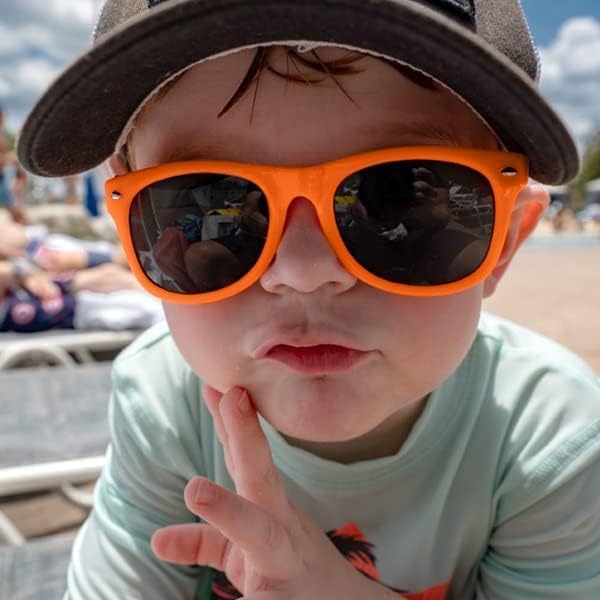 Miniatura 6 de GINMIC Gafas de sol para niños a granel, paquete de 36 lentes de sol para niños, regalos de fiesta, lentes de sol neón para niños y niñas, gran