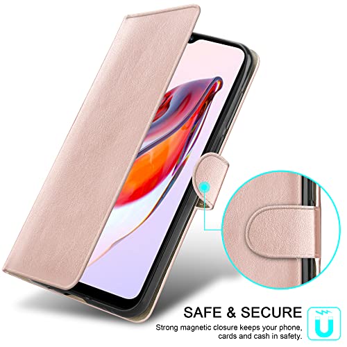 PIXFAB For Xiaomi Redmi 12C Leather Phone Case, Magnetic Closure Full Protection Book Folio Design - Image 4