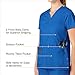 WonderWink Women's Wonderflex Verity Scrub Top, Royal, Small