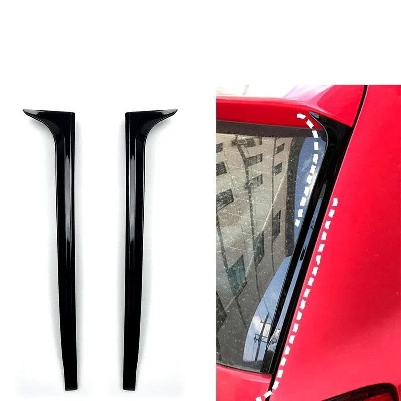 Molduras de aletas para ventana trasera compatibles con VW Polo Mk5 3