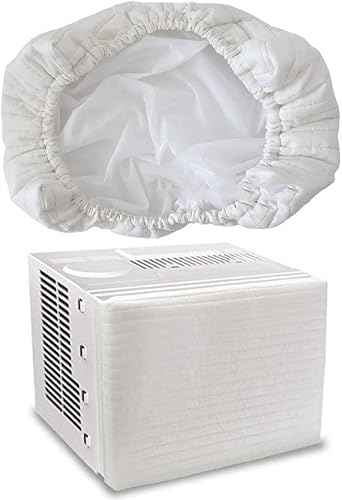 Miniatura 8 de Garneck 1 funda para aire acondicionado interior, doble aislamiento, ventilador de refrigeración para parabrisas, útil funda de aire acondicionado