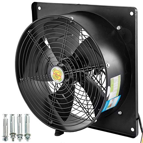 Genérico Ventilador de Flujo axial de 16 Pulgadas, Ventilador de ventilación Extractor de Humo de 185W, Ventilador de Ventilador de Aire de 4 Polos, Corriente 0.90a