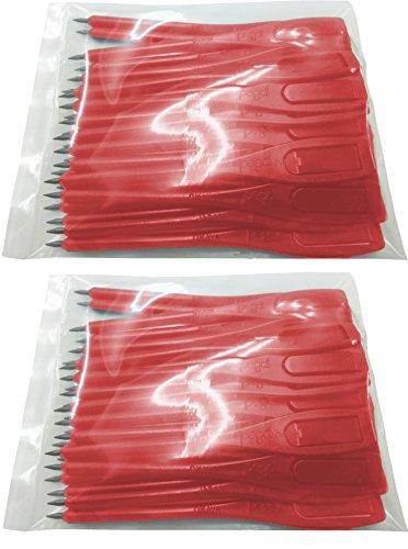 Crayon de golf Pegcil Lite rouge boîte de 50 pièces pour score