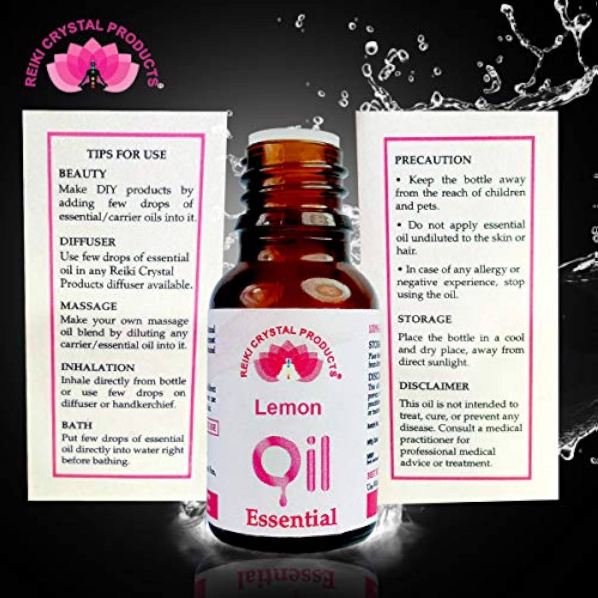 Lemon Essential Oil, 15 ml, Aroma Therapy