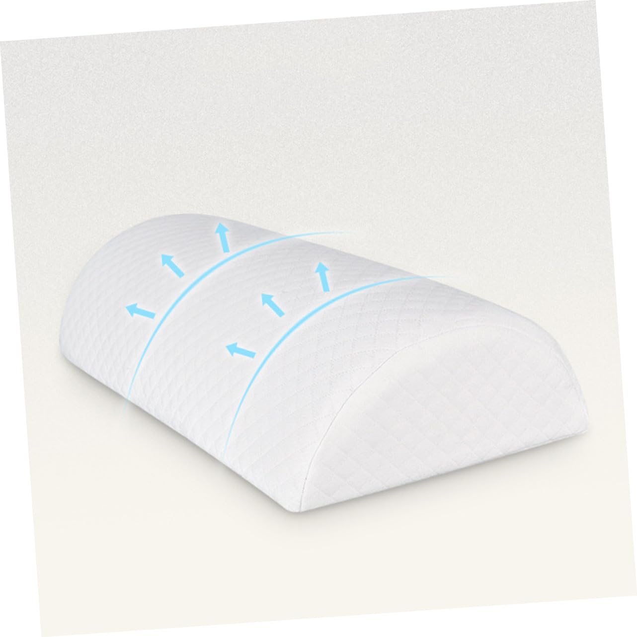 Almohada de Memoria Rodillas, Semicircular, Poliuretano Blanco