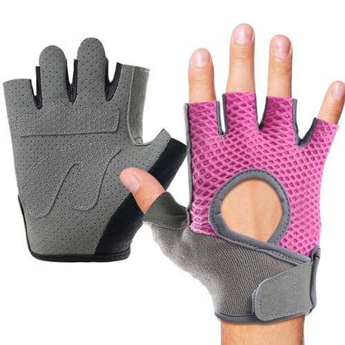 Guantes para la condición física, guantes de gimnasio, 1 par de hombres Guantes de entrenamiento de gimnasio para mujeres, Equipo de entrenamiento de manos de manos respirable para la piel para entusi