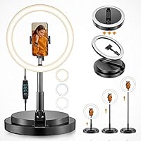 One Fire 12 Inch Selfie Ring Light with Tripod Stand and Phone Holder