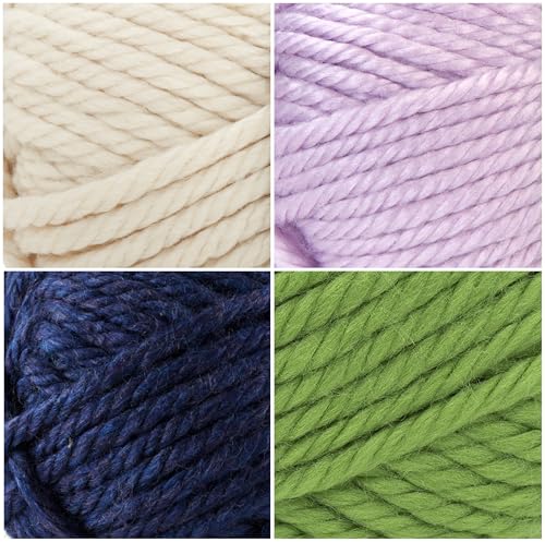 Image of Lion Brand Yarn, Hometown Super Bulky Yarn, Preppy Pack, 12 Skeins