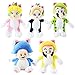 ZHTY Super Mary Plush 5pcs / Lot 23cm 5styles Super Mario Bros Peluche Toys Soft Peluche Chat Mario Luigi Toad Pêche Rosalina Poupées Enfants Cadeau Animal Peluche Jouet Song
